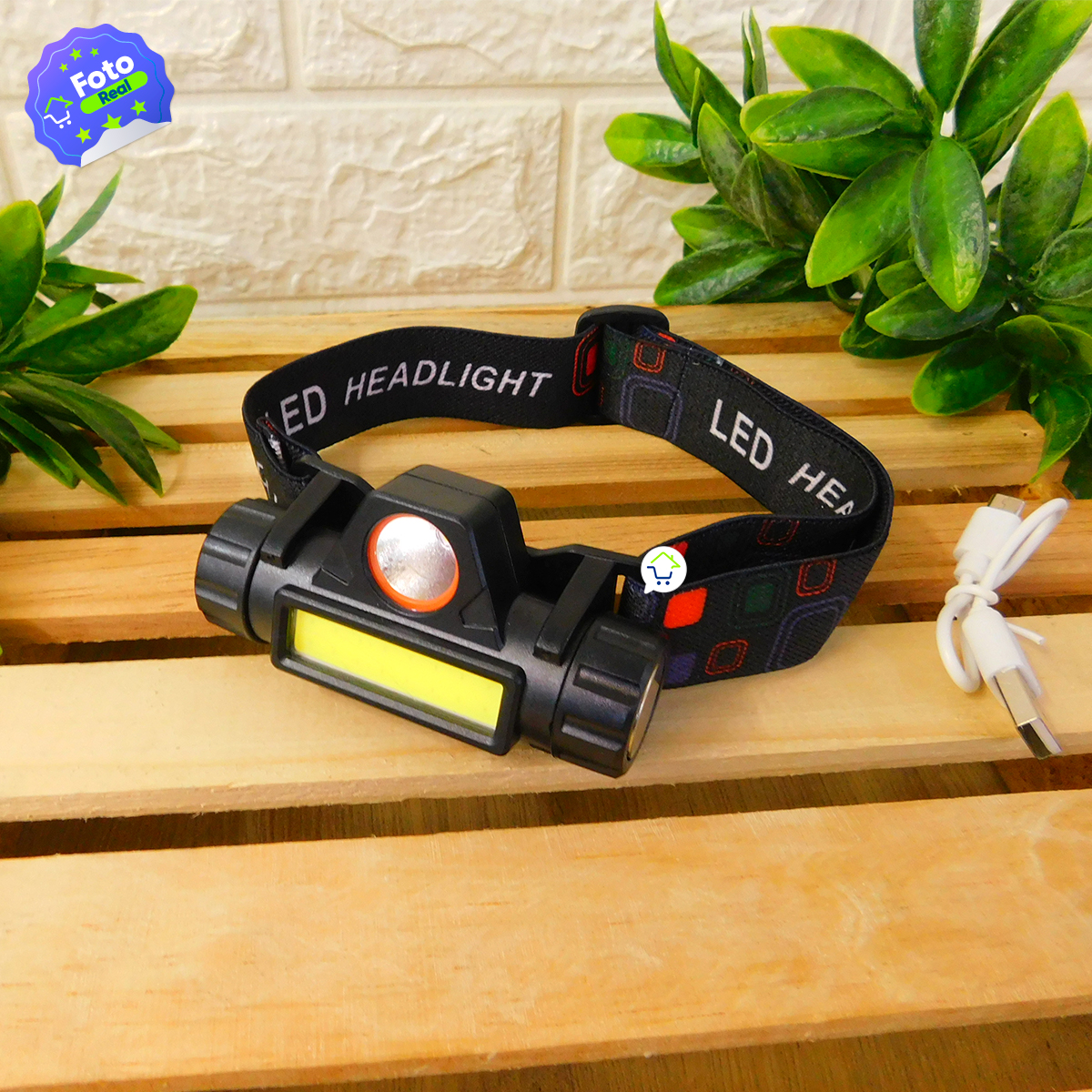 Miniatura 5 de Linterna Minera x2 LED USB BY101X2